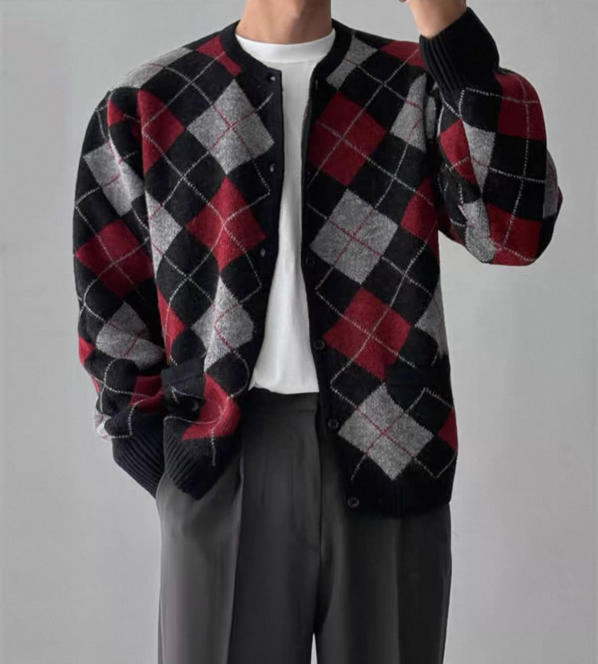 Nordic Mohair Knit Cardigan