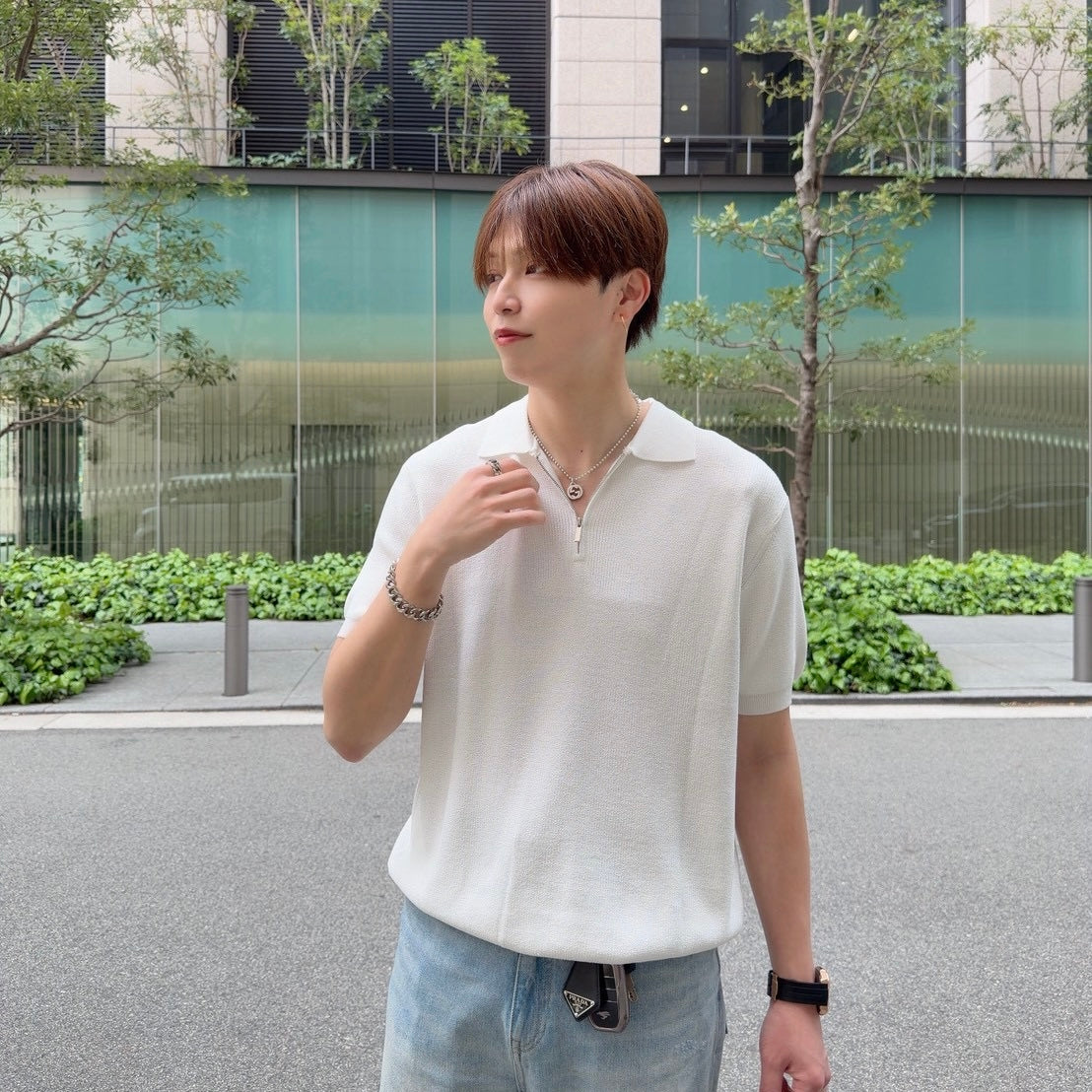 Breezy Knit Short-Sleeve Shirt