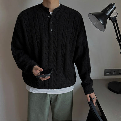 Korean Casual Pullover Knit Sweater