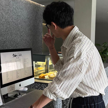 Casual Loose Striped Shirt