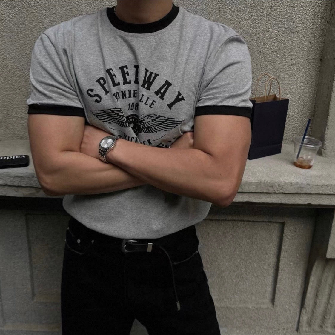 Retro Color Block T-Shirt
