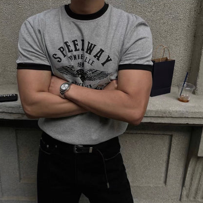 Retro Color Block T-Shirt