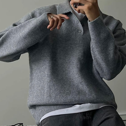 Soft Collar Knit Sweater