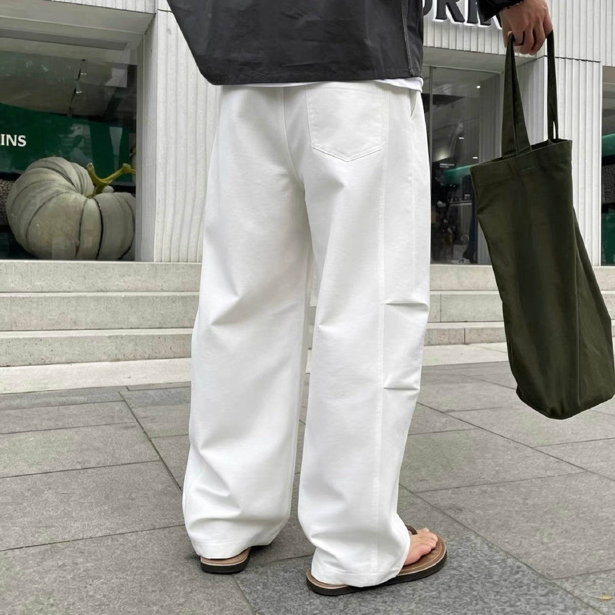 Relaxed Drape Wide Pants