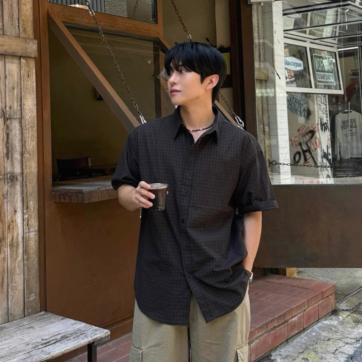 Korean Style Short-Sleeve Shirt