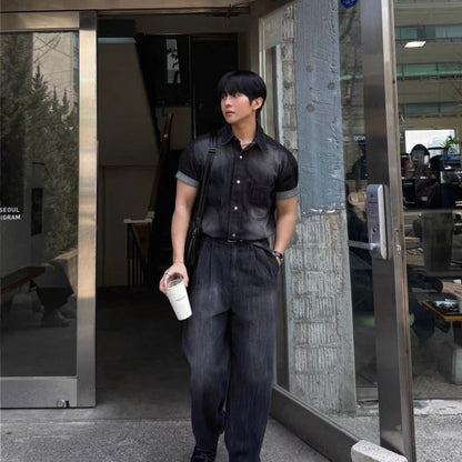 Vintage Washed Denim Shirt