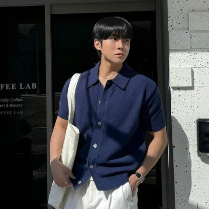 Slim Knit Cardigan T-Shirt