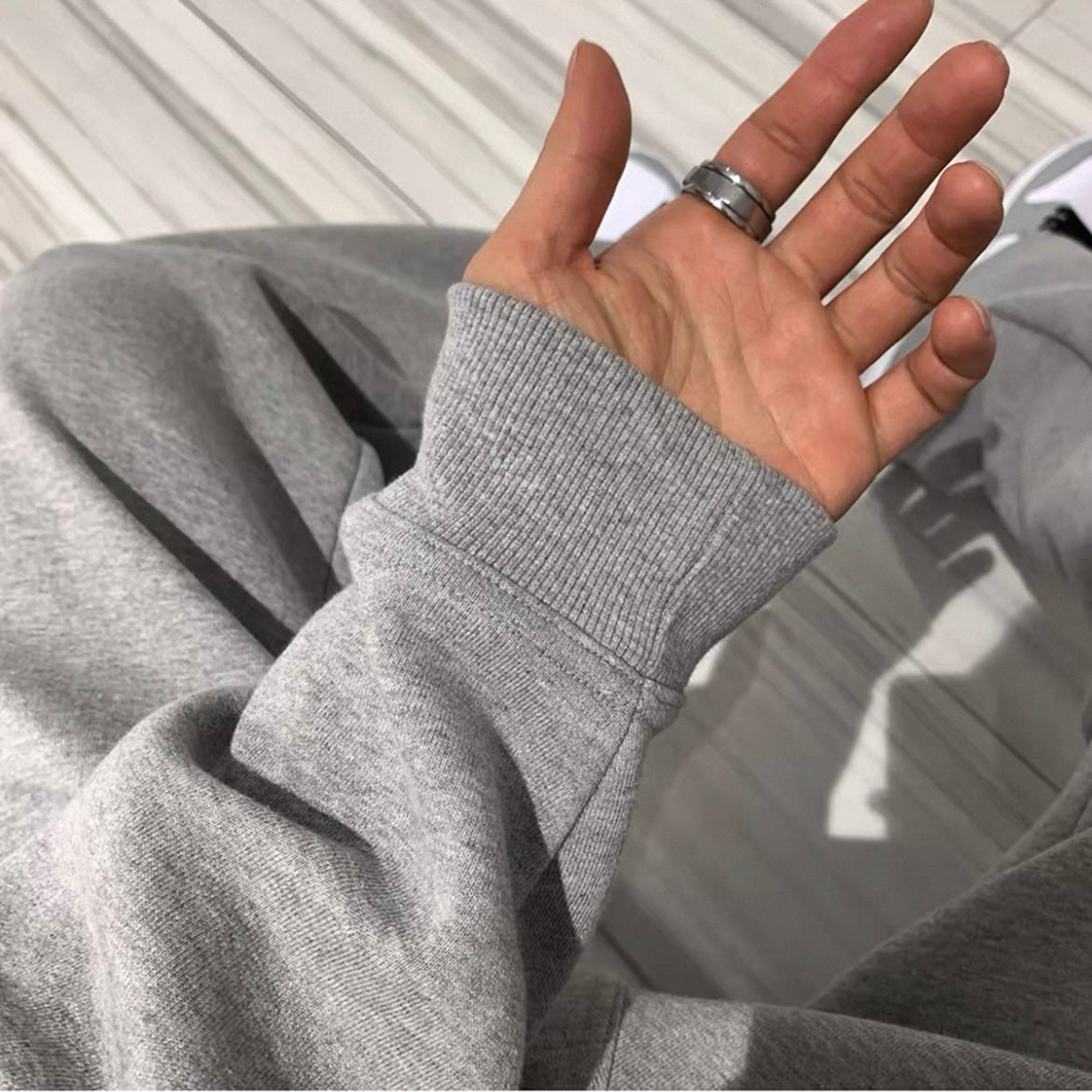 Casual Hooded Cardigan Setup