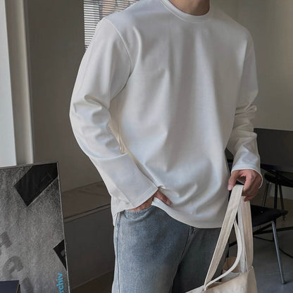Minimal Silhouette Long Sleeve Tee