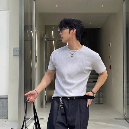 Minimalist Korean Waffle T-Shirt