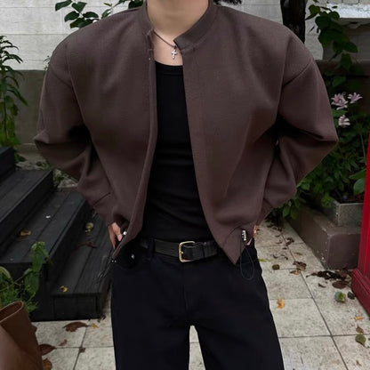 Minimal Collarless Blouson