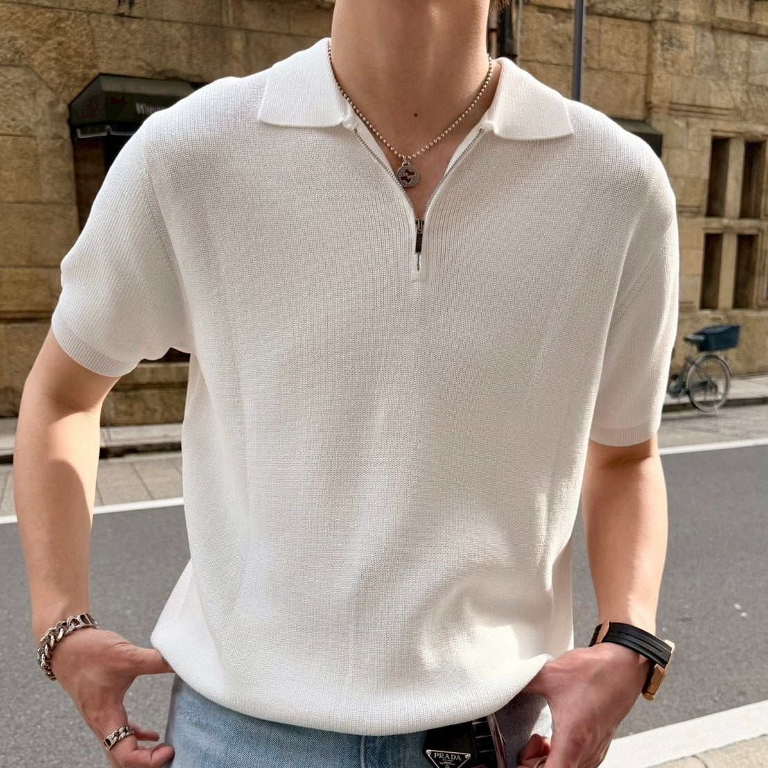 Breezy Knit Short-Sleeve Shirt