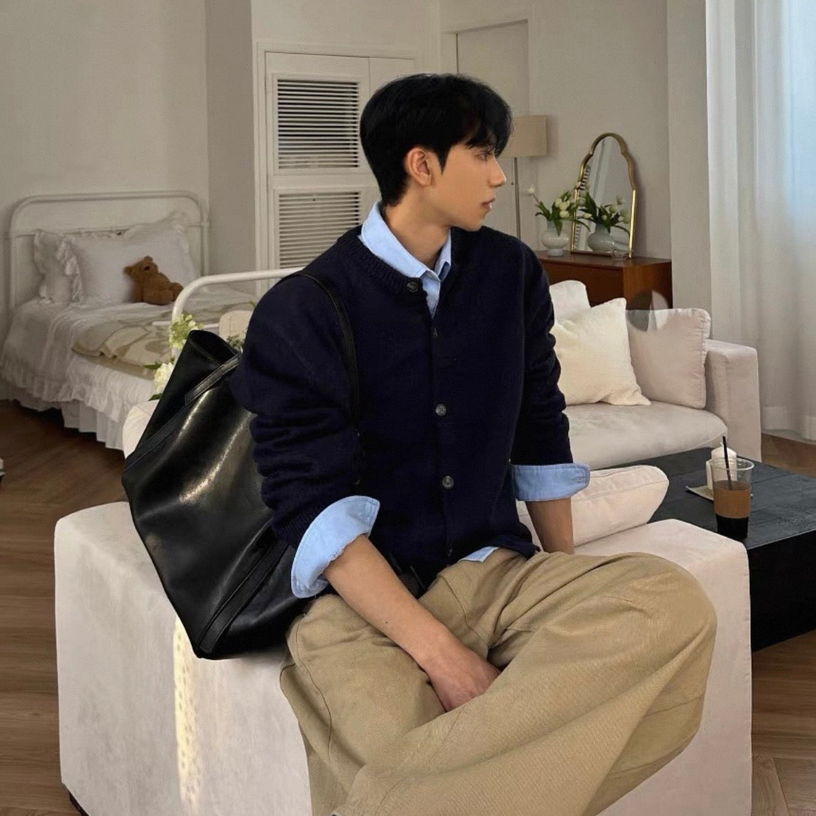 Korean-Style Long Sleeve Shirt