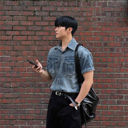 Korean Style Denim Shirt