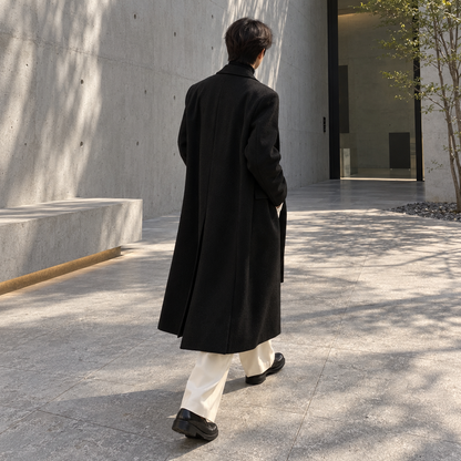 Tweed trench coat