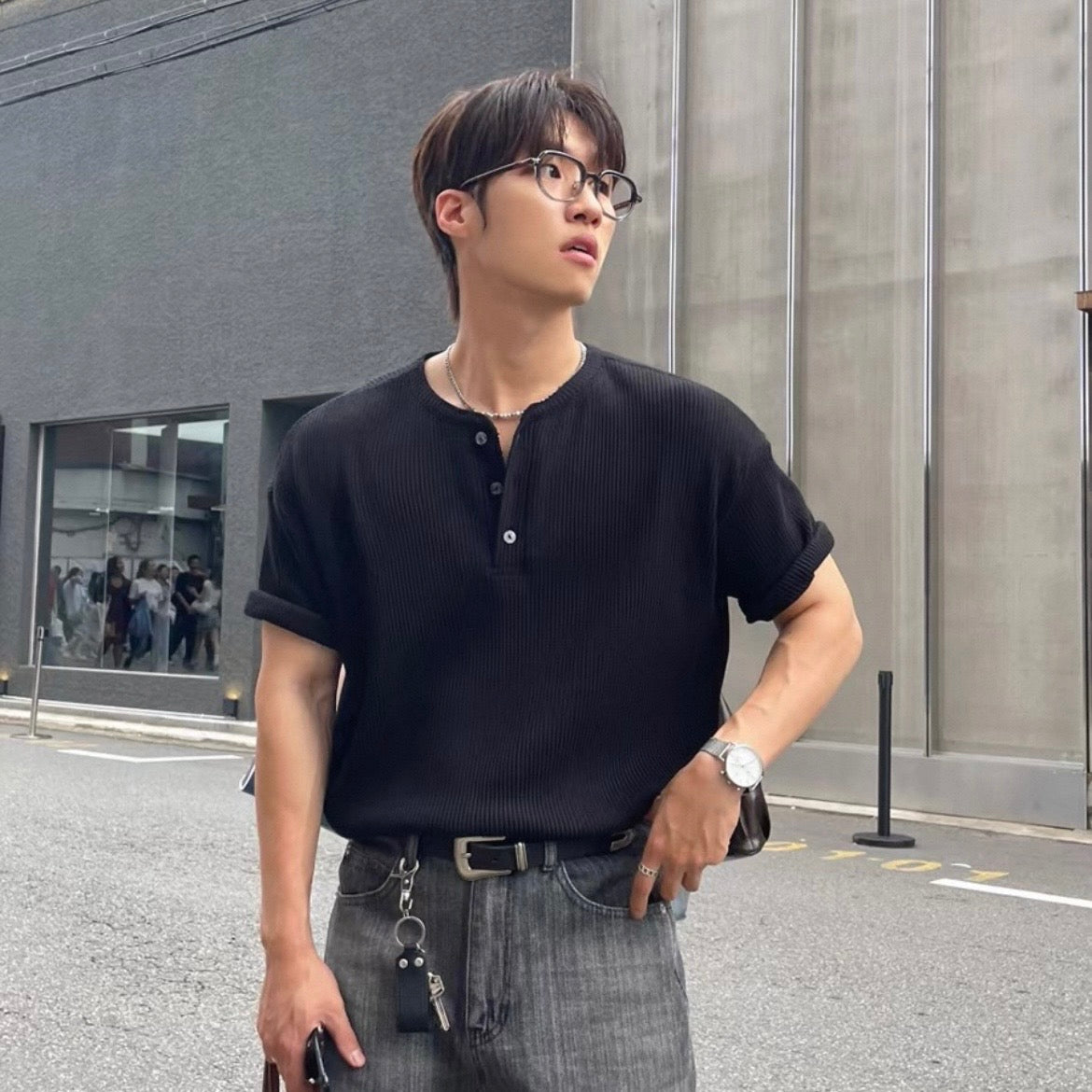 Loose Summer Collared T-shirt