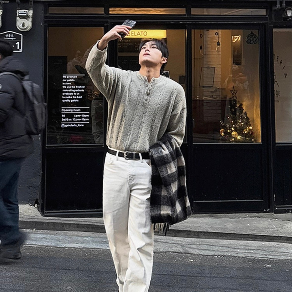 Loose Knit Henry Sweater