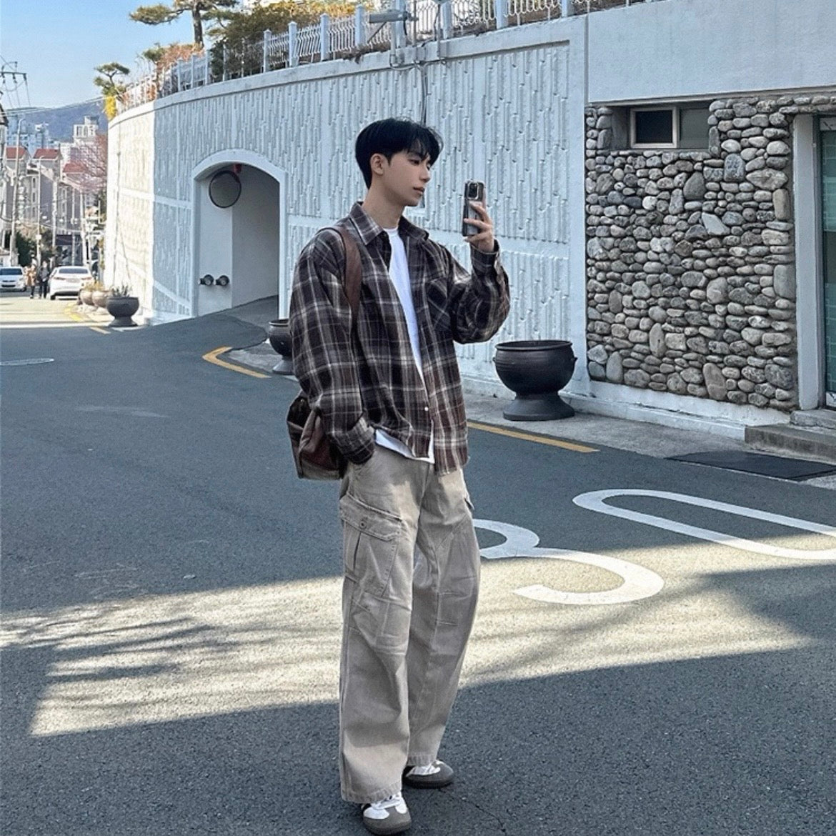 Retro Plaid Casual Shirt