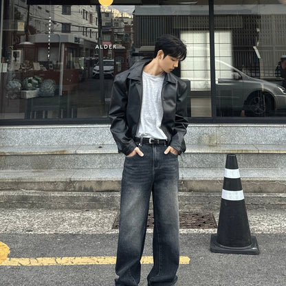 Minimal Leather Jacket