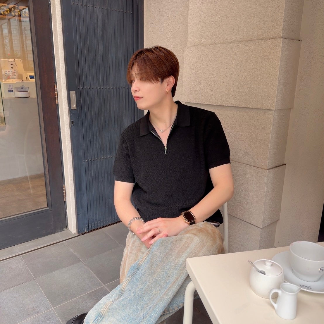Breezy Knit Short-Sleeve Shirt