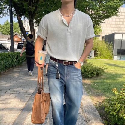 Loose Summer Collared T-shirt