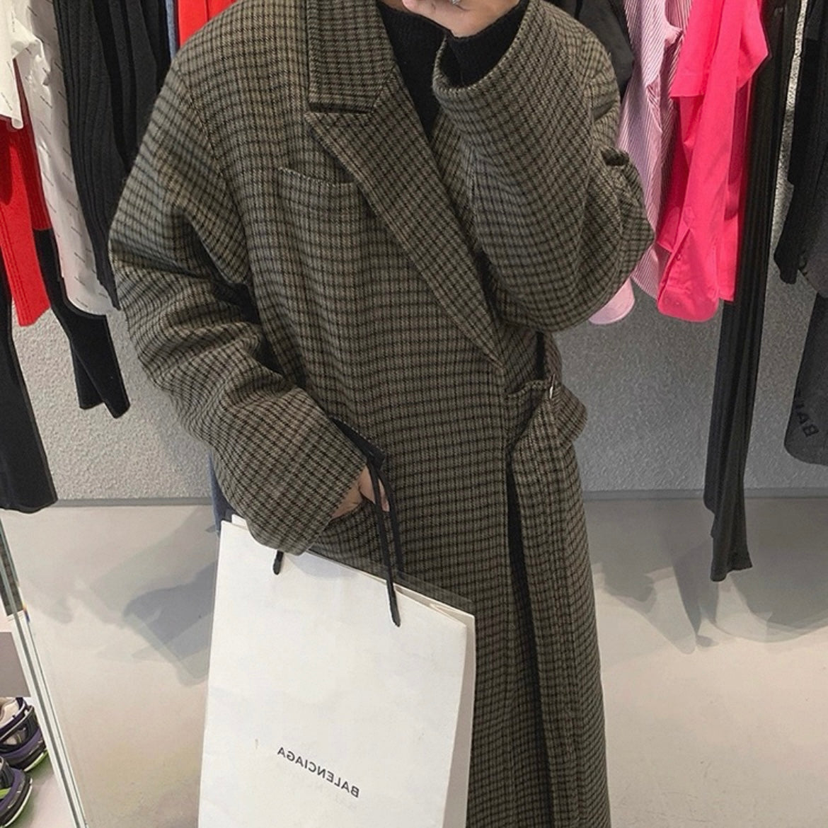 Korean Tweed Windbreaker Jacket