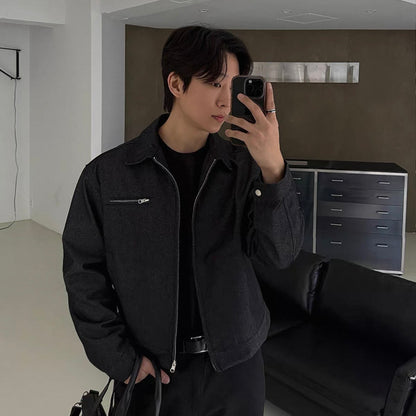 Washed Zip-Up Jacket