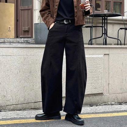 Wide Straight Slacks
