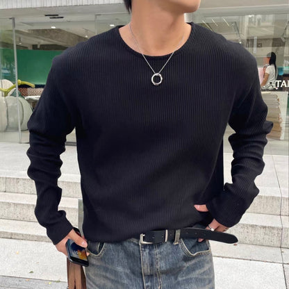 Textured Rib Long Sleeve Tee