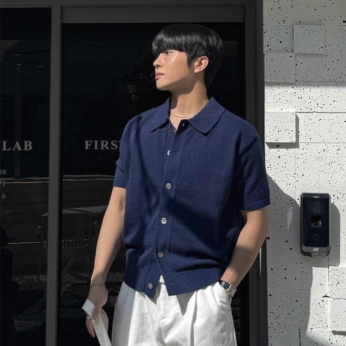 Slim Knit Cardigan T-Shirt