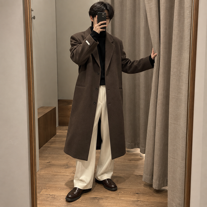 Tweed trench coat