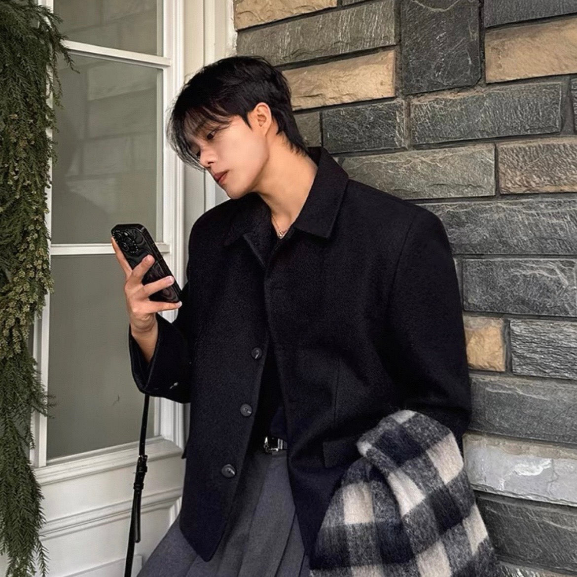 Minimal Wool Short Jacket