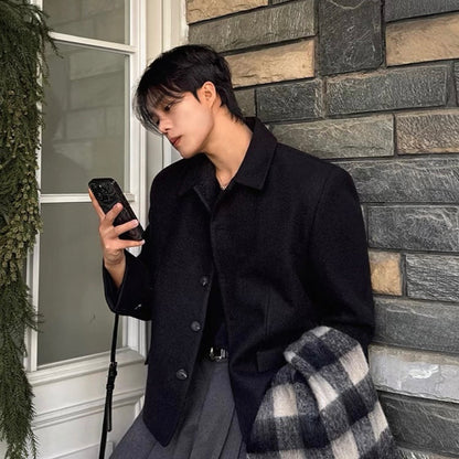 Minimal Wool Short Jacket