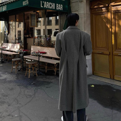 Men's Warm Wool Trench Coat