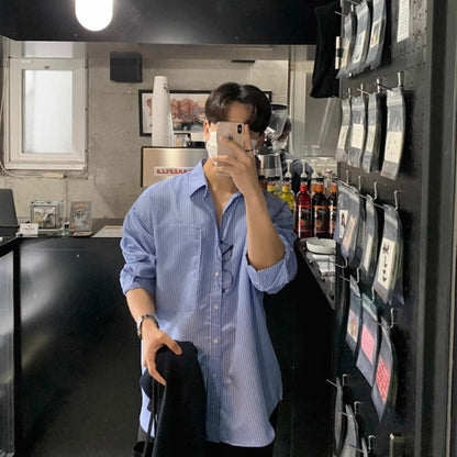 Korean Trend Striped Shirts