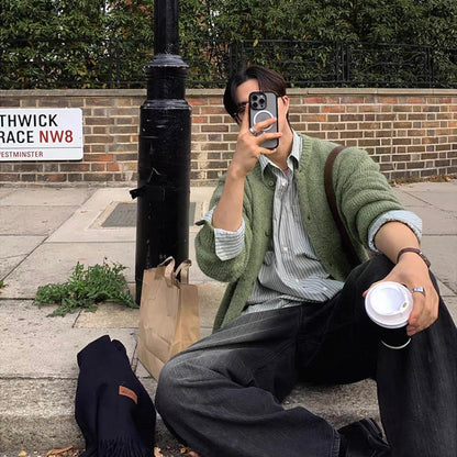 Korean Wool Knit Cardigan