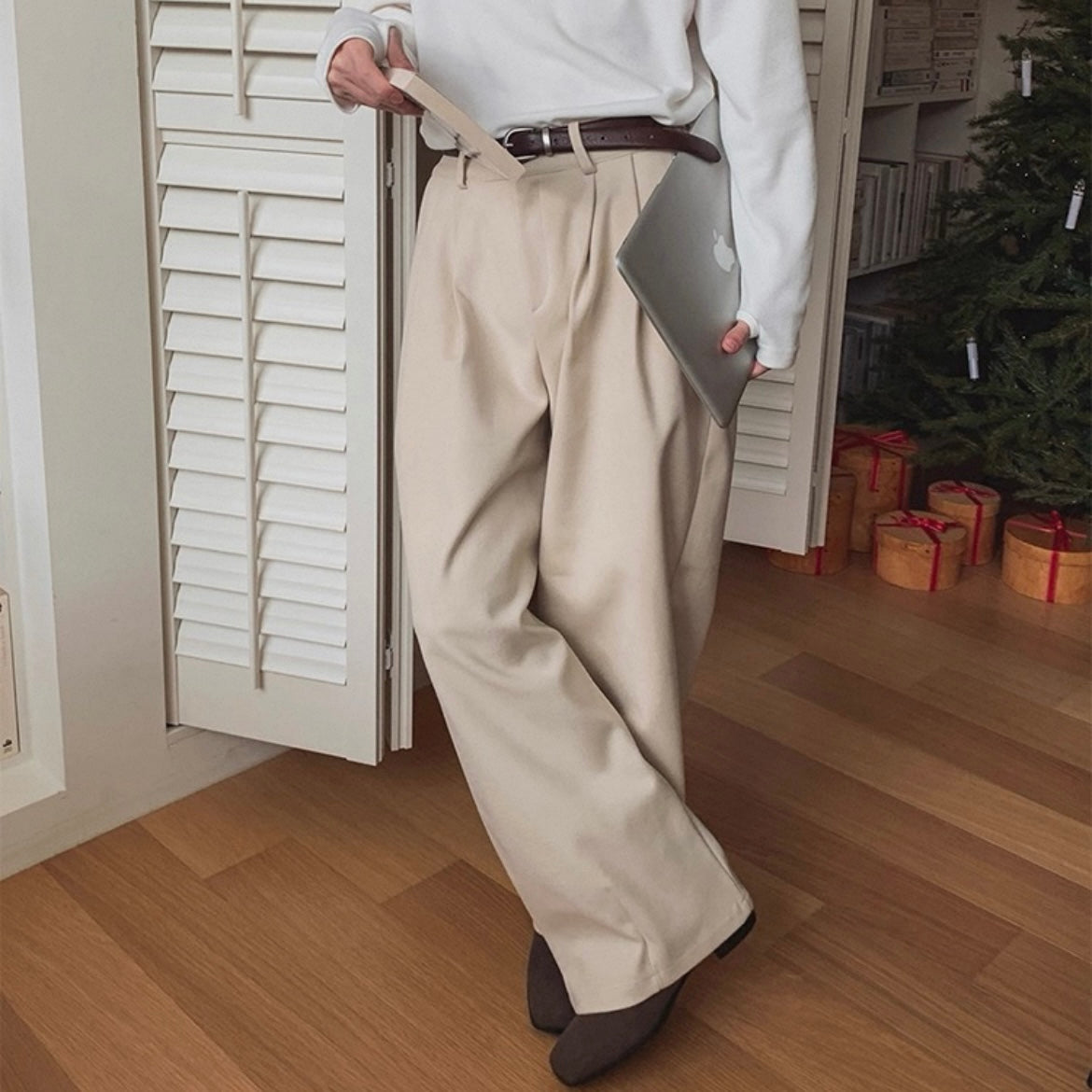 Winter Wide-Legged Commuter Pants