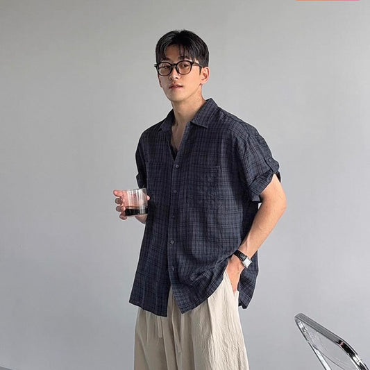 Muted Check Relaxed Shirt