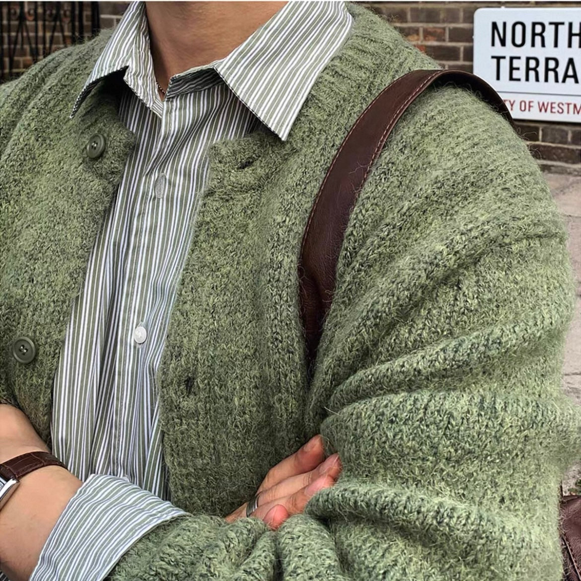 Korean Wool Knit Cardigan