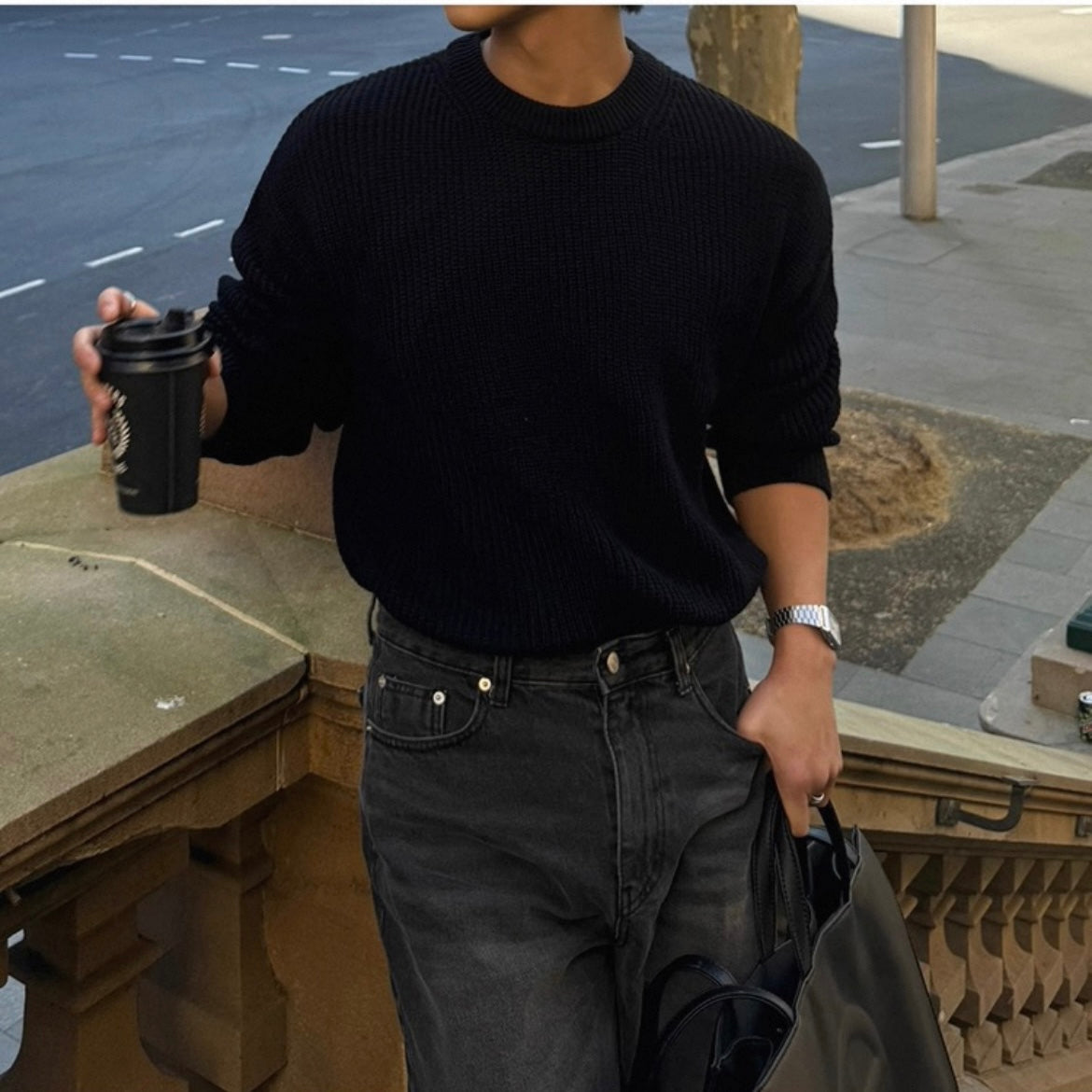 Korean Loose Knit Pullover