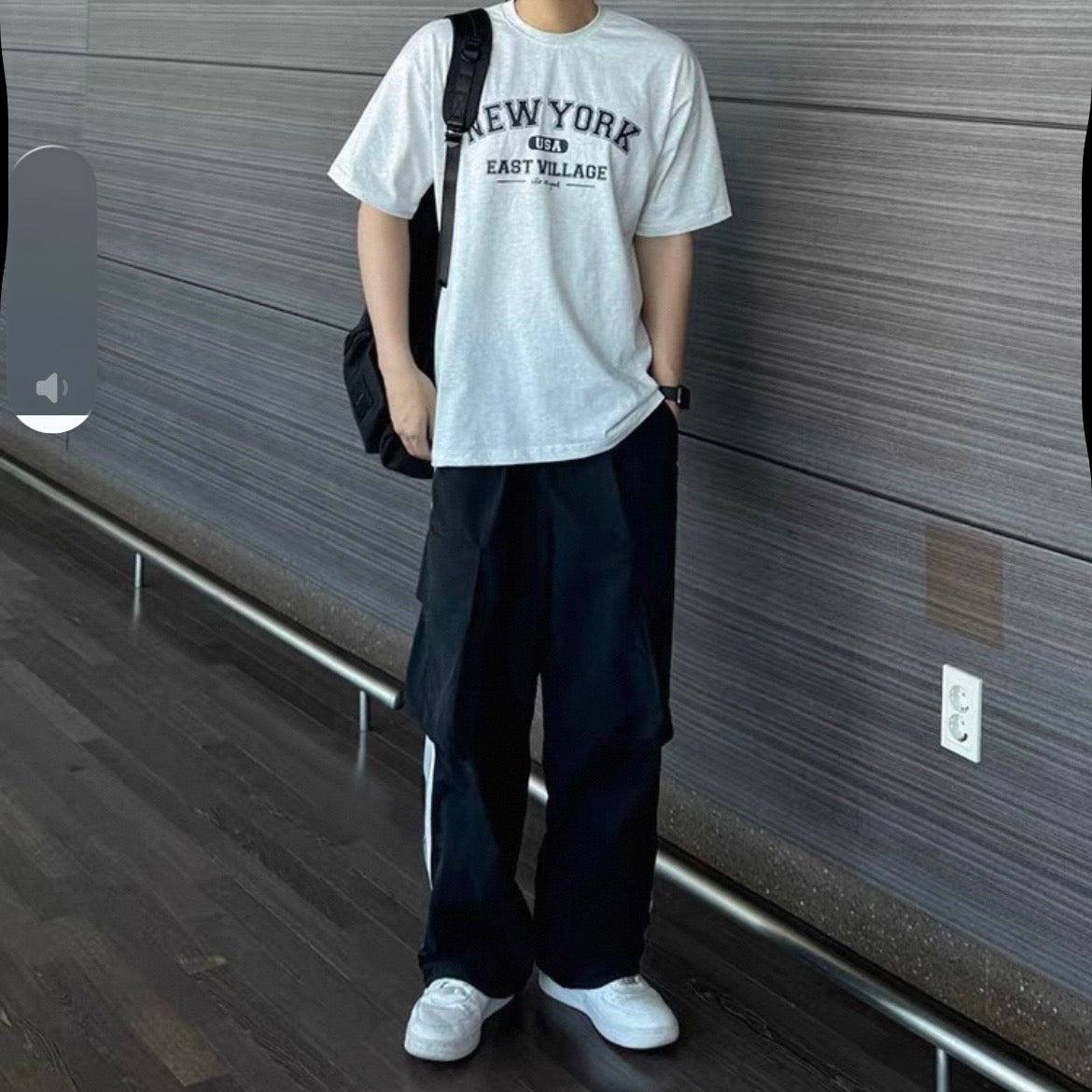 Striped Wide-Legged Casual Pants