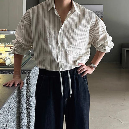 Casual Loose Striped Shirt