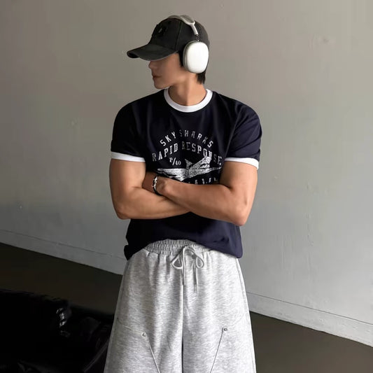 Retro Color Block T-Shirt