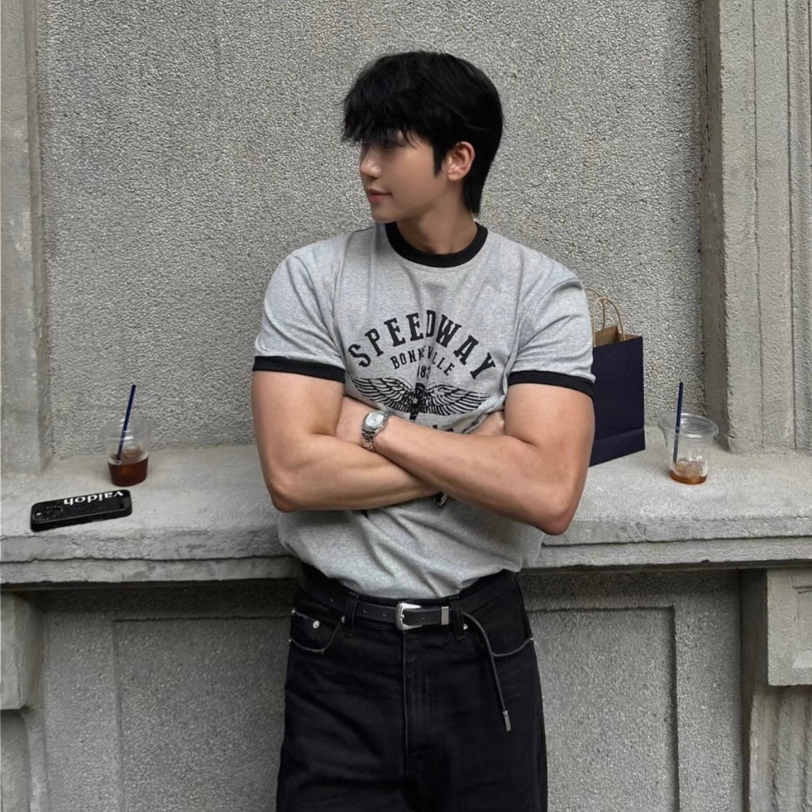 Retro Color Block T-Shirt