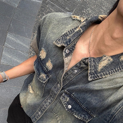 Casual Loose Denim Shirt
