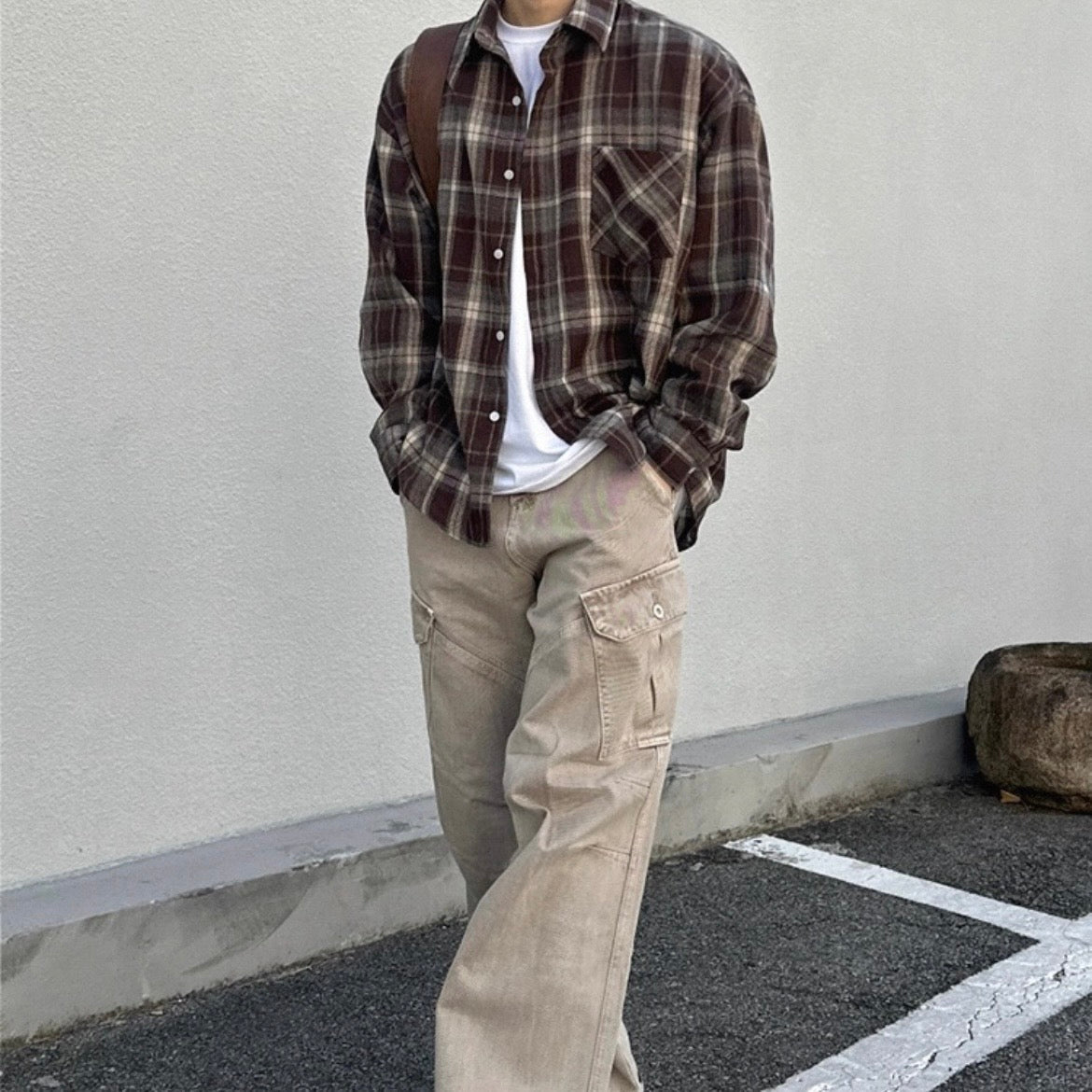 Retro Plaid Casual Shirt