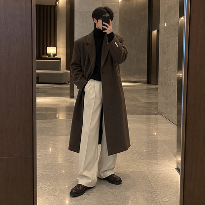 Tweed trench coat