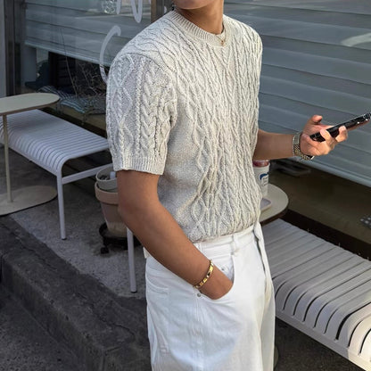 Loose Summer Knit T-Shirt