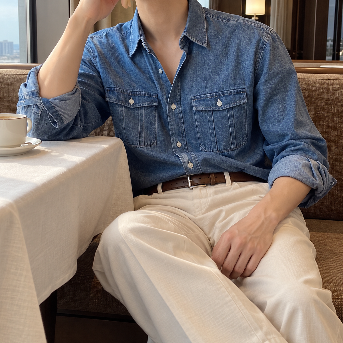 Fall Design Sense Lapel Shirt