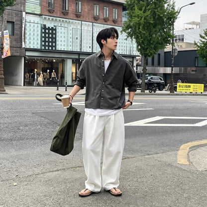 Relaxed Drape Wide Pants
